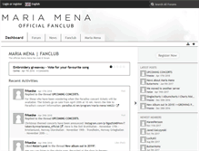 Tablet Screenshot of mariamenafanclub.com